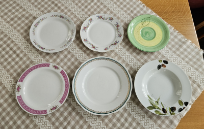 Talíře různé 6ks