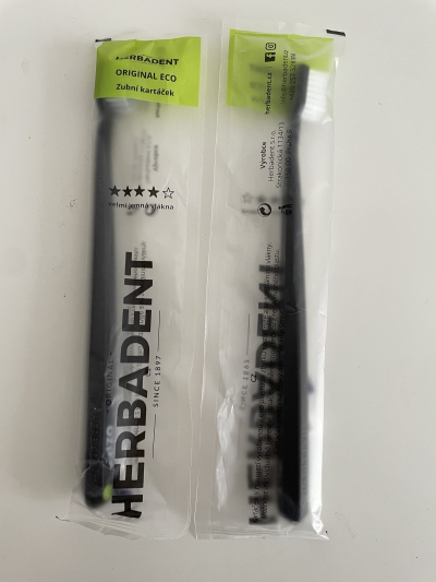Zubní kartáčky HERBADENT - 2 kusy - NOVÉ