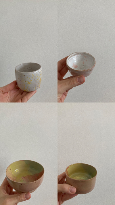 Ruční hrnek a misky