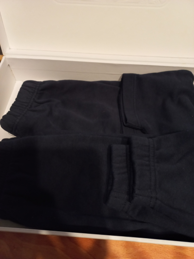 Tmavě modré tepláčky 2ks 12-18M