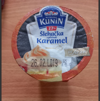 Šlehačka s příchutí karamel 3ks