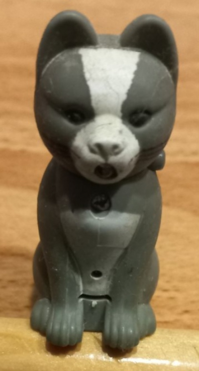 Figurka kočka šedá