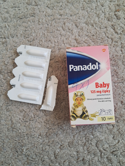Panadol Baby čípky, 6 kusů