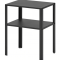 2x Nerozbalený IKEA KNARREVIK kovový noční stolek, černá