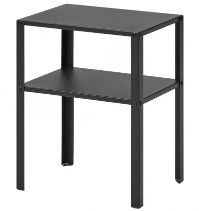 2x Nerozbalený IKEA KNARREVIK kovový noční stolek, černá