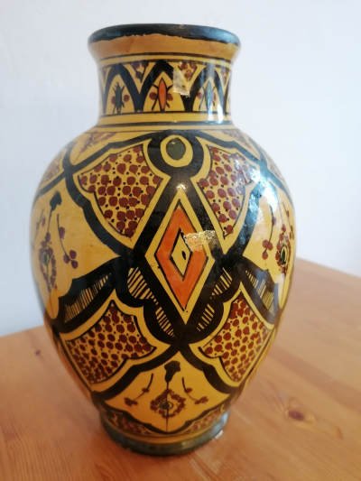 Ručně malovaná keramická váza