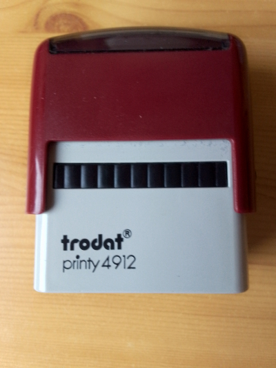 KANCELÁŘSKÉ ČISTÉ RAZÍTKO K DALŠÍMU POUŽITÍ