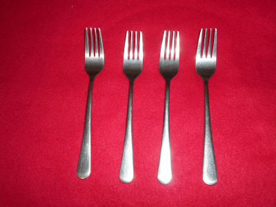 4 nerez vidličky