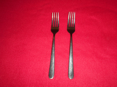 2 nerez vidličky