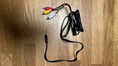 kabel 3x cinch – 3,5 mm jack, 1,5 m dlouhý