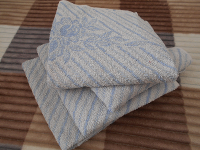 4 froté ručníky modré