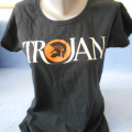 Černé tričko s nápisem Trojan  vel.40