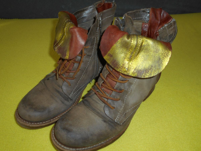 Hnědé boty zn. A.S 98 kožené vel.39