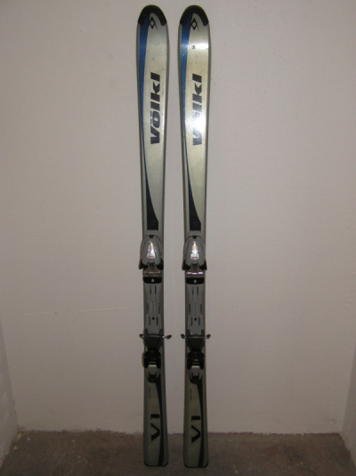 Starší sjezdové lyže, dámské, 160cm