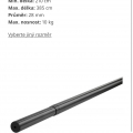 Teleskopická tyč na závěsy