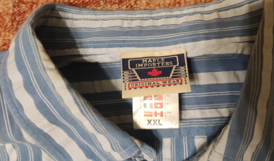 Velkou pánskou košili s krátkým rukávem3.