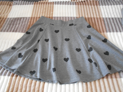 Sukně srdíčka na zip