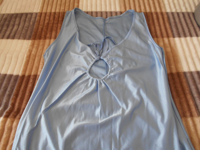 Noční košile dlouhá bleděmodrá