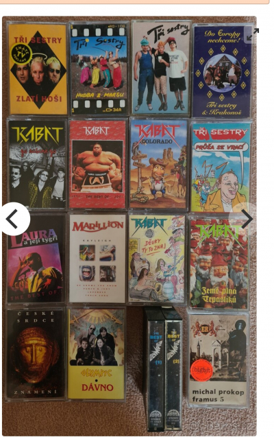 Sháním MC kazety, hudební CD, gramodesky