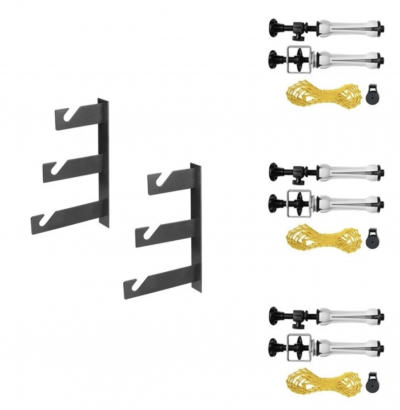 Držák pro uchycení třech rolí foto-pozadí