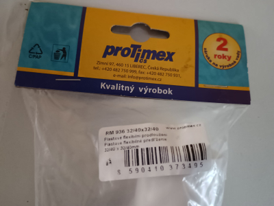 Odpad - plastové flexibilní prodloužení