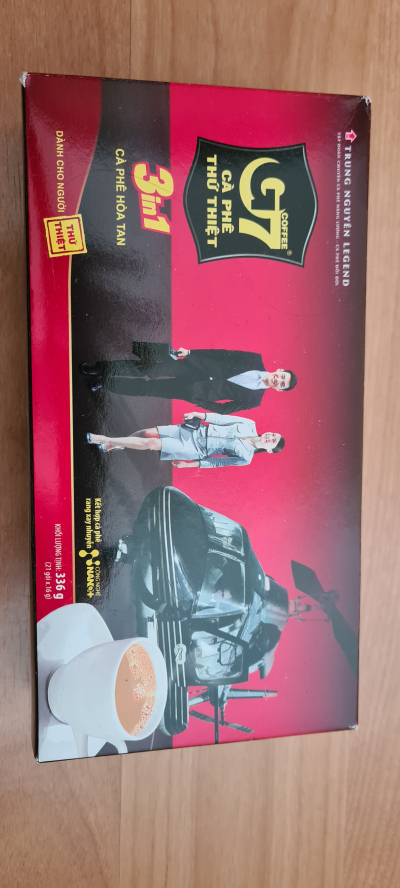 Vietnamská káva nenačatá