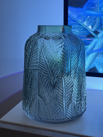 Skleněná zelená váza