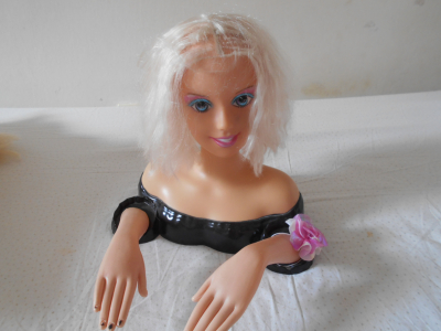 Panenka, česací hlava 2 pohyblivé ruce