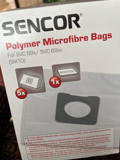 Sáčky pro Sencor vysavač