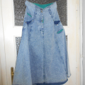 Džínová sukně dlouhá do zvonu