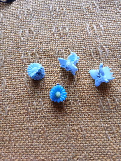 mini klipsy zdobené