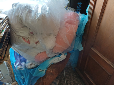 Asi 10 peřin plněných peřím