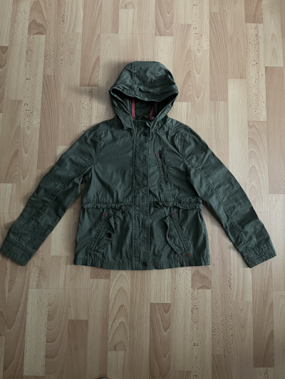 Dětská zelená parka vel. 130 - 140