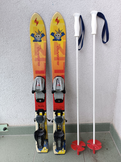 Dětský lyžařský set sjezdové lyže 80 cm + hůlky
