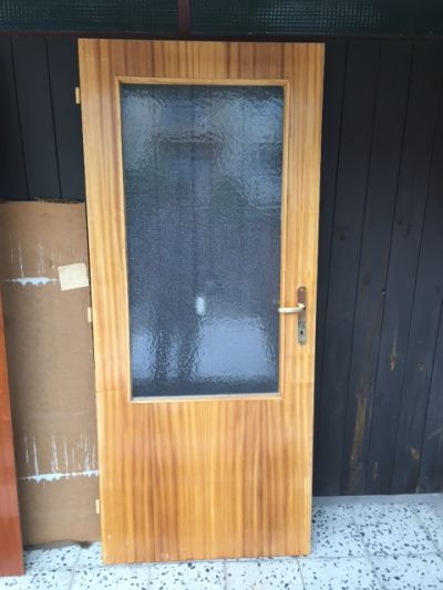 Prosklené dveře, levé, 85 cm