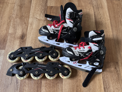 Dětské brusle kolečkové i lední