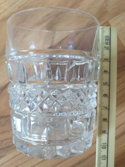 Sklenice výška 9,5cm jen na studené nápoje nebo sušené květy