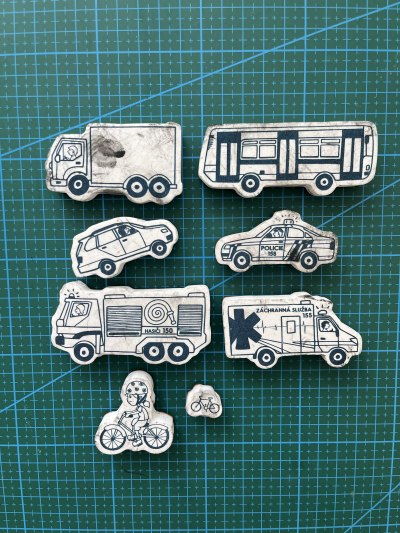 Razítka dopravní prostředky