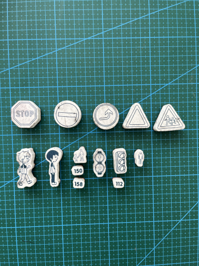 Razítka dopravní značky a chodci