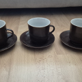 3x hrnek na kávu s podšálkem