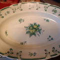Oválný tác porcelan