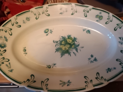 Oválný tác porcelan