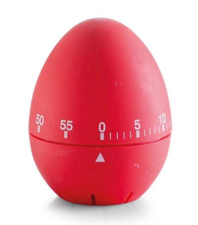 Kuchyňská minutka ve tvaru vejce, červená