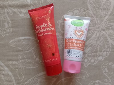 Krémy na ruce skoro plné