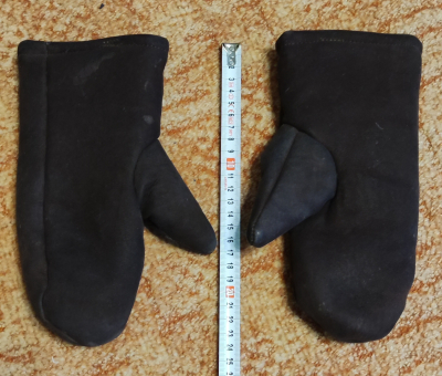 Teplé kožené rukavice s kožíškem