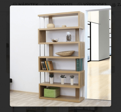 Víceúčelový regál/knihovna