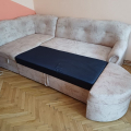 Pohovka rozkládací s úložným prostorem rohová
