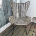 2 zahradní křesla z umělého ratanu