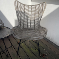2 zahradní křesla z umělého ratanu