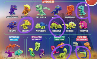 Dinosauri z Kinder Joy